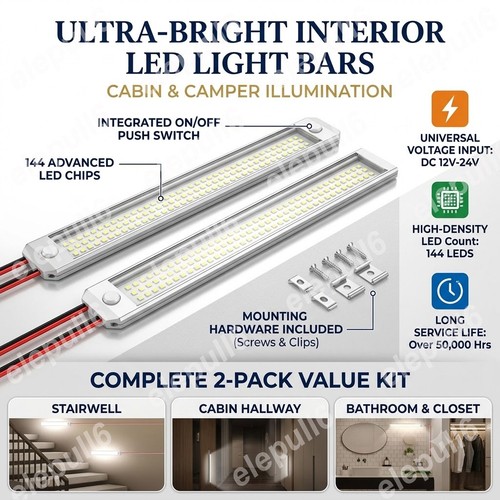 12v led streifen leuchte - 2x,